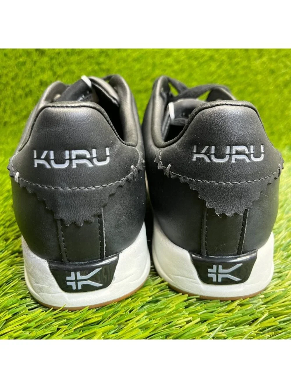 Kuru Roam Classic Court Womens Size 7.5 Black Athletic Leather Shoes Sneakers